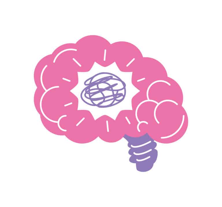 ADHD Pink brain